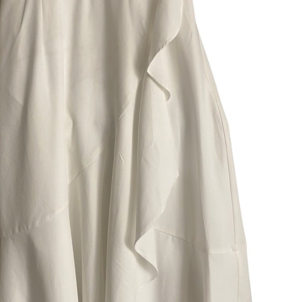 Area Stars White Ruffle Midi Dress. Size Small. - Picture 4 of 10